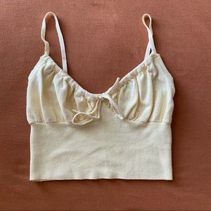 Tie front ruched cami 2/$15